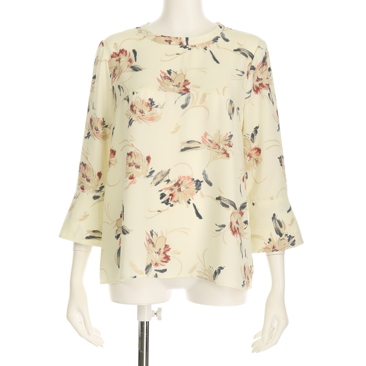 花柄Aラインブラウス