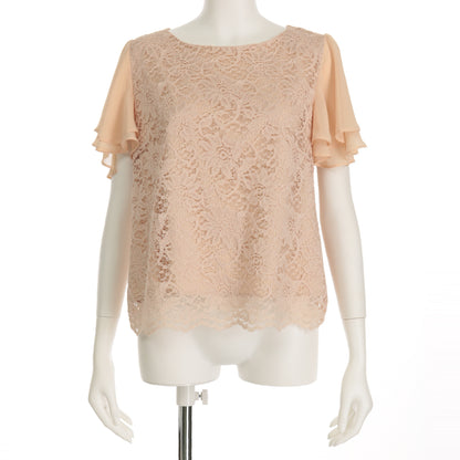 ラッセルレースシフォン重ね袖ブラウス