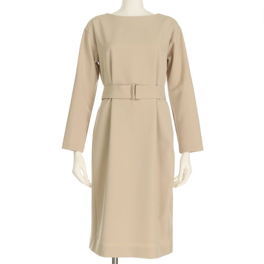 ベルト付きワンピース