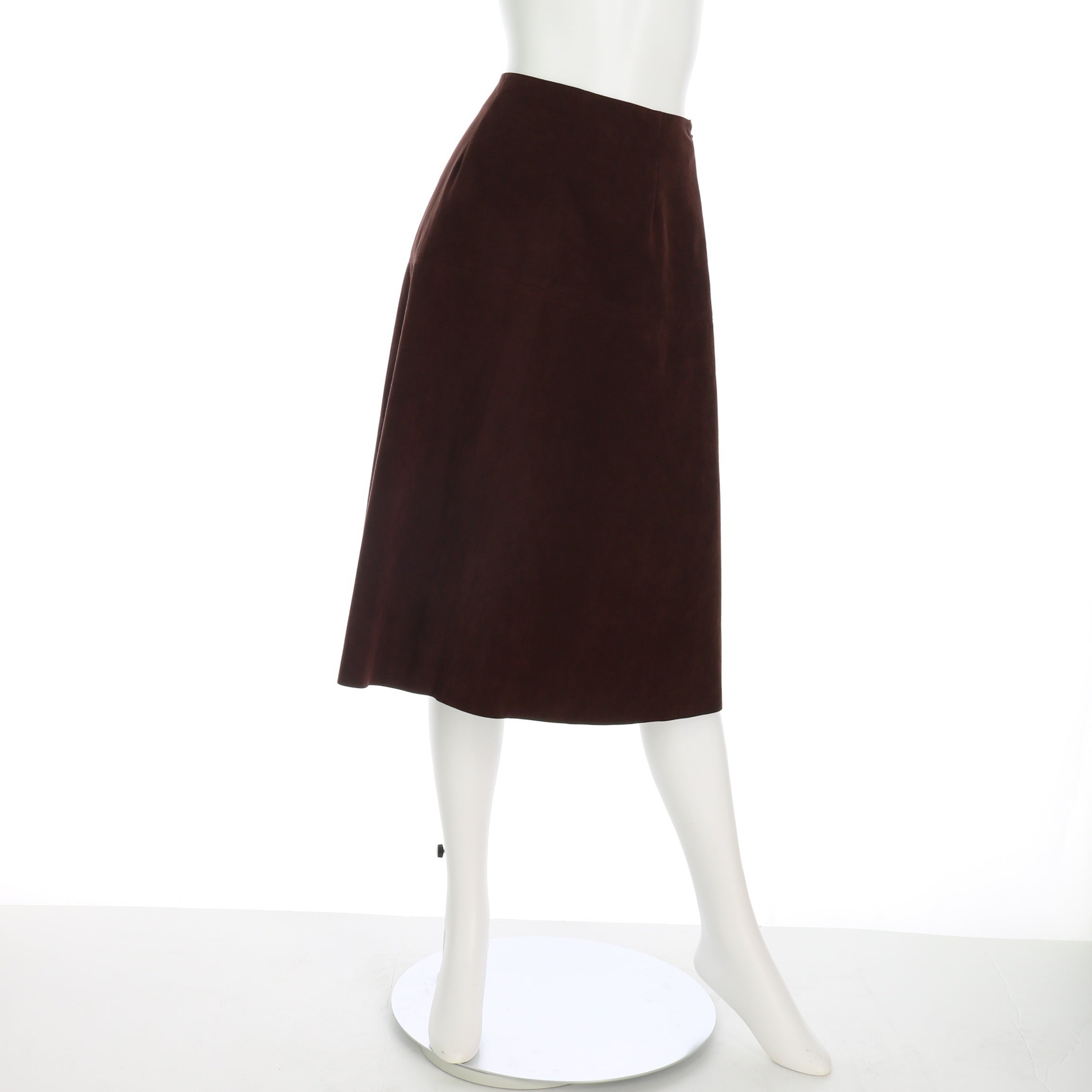 スエード調フレアスカート