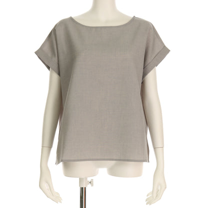 エステルモスリンシンプルシルエットブラウス