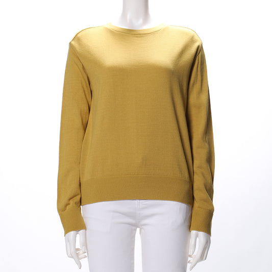 シンプルデザインクルーネックニット