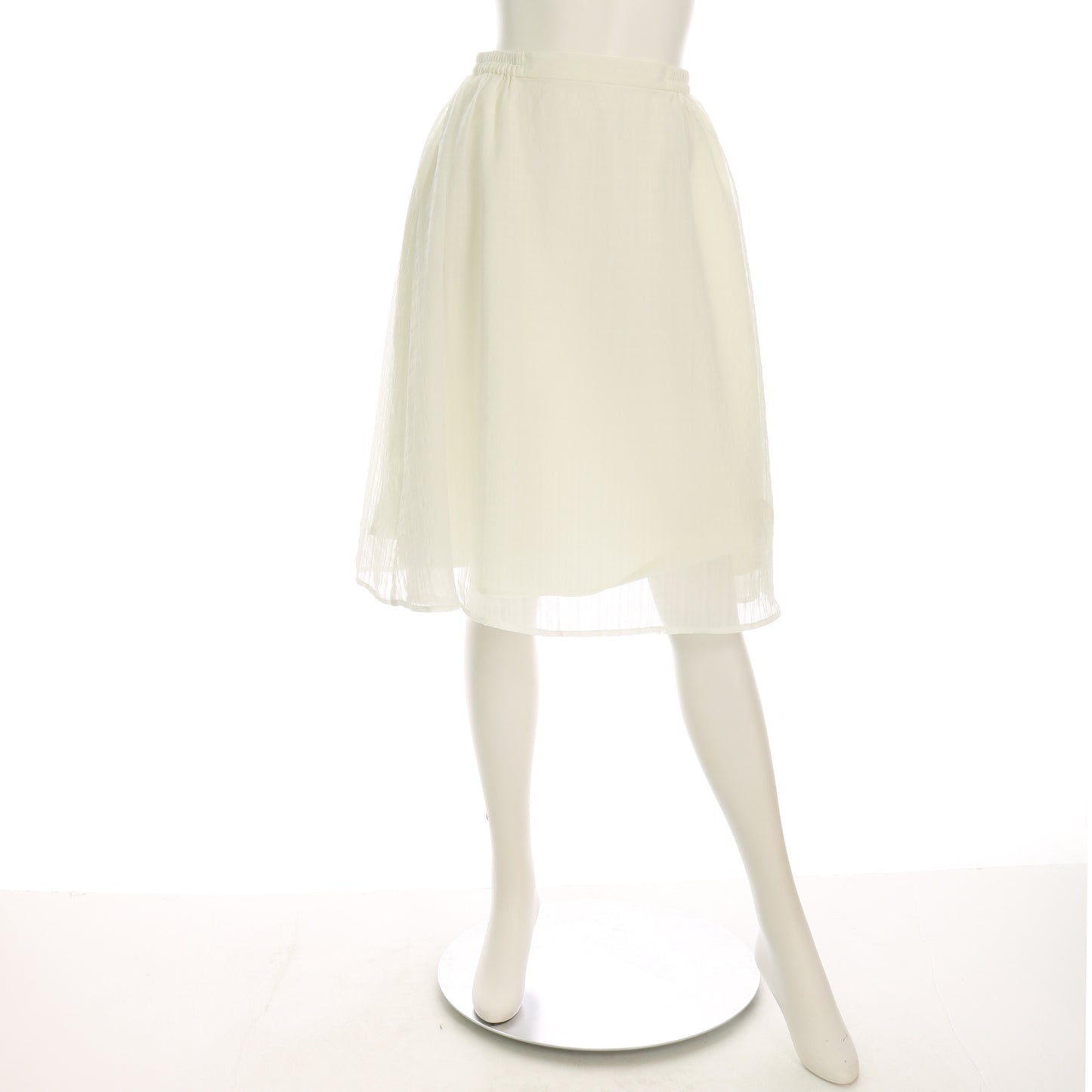 シアーチェックフレアスカート