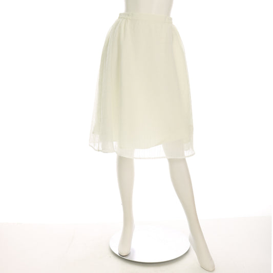 シアーチェックフレアスカート