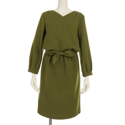 フロントリボンタックワンピース