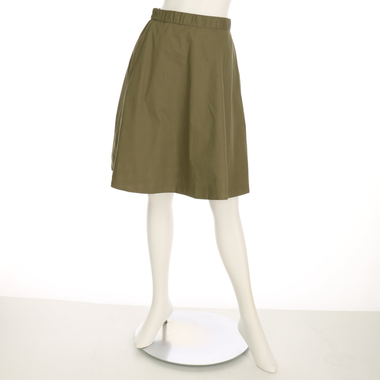 無地とギンガムチェックリバーシブルスカート