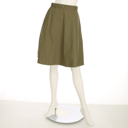 無地とギンガムチェックリバーシブルスカート