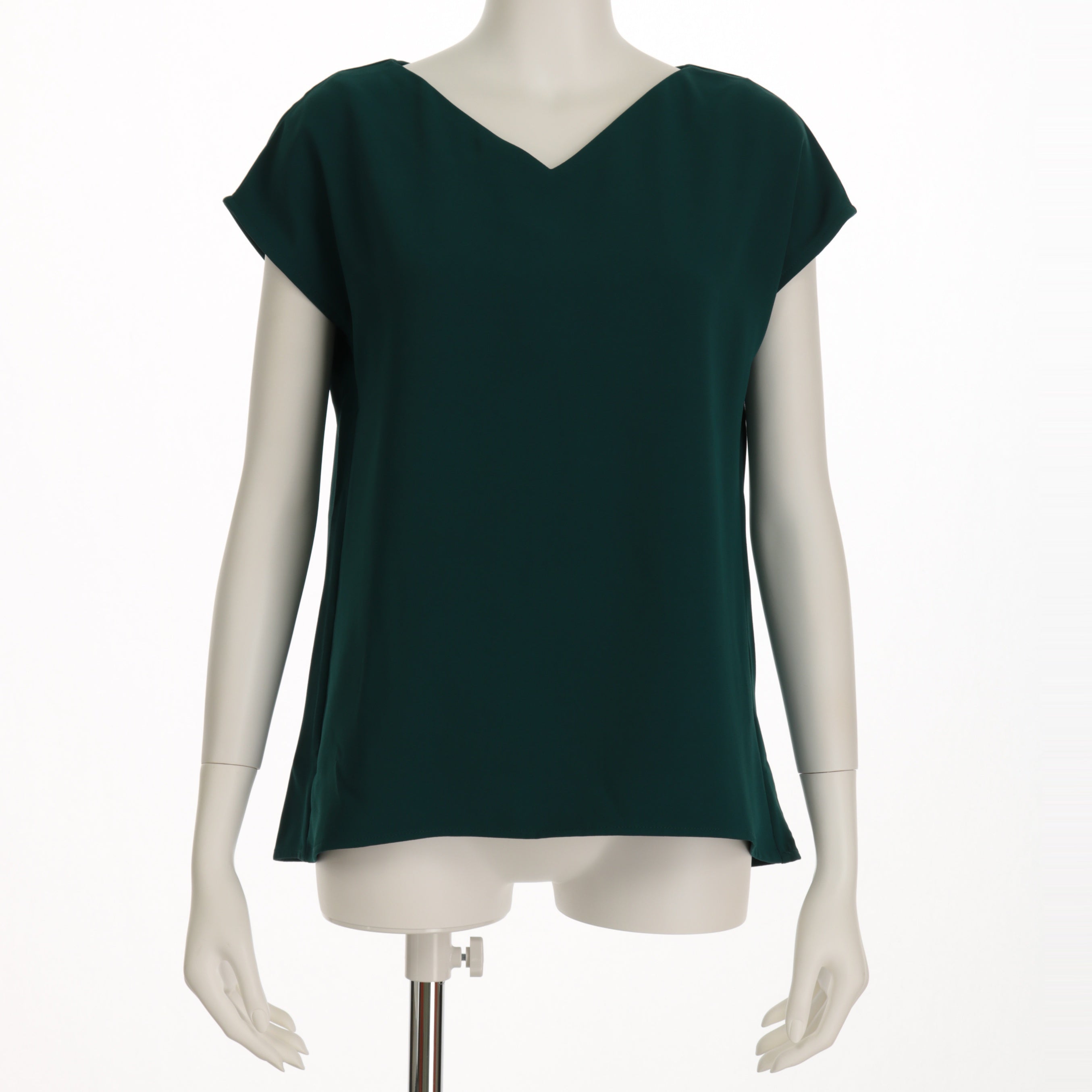 Vネックシンプルブラウス