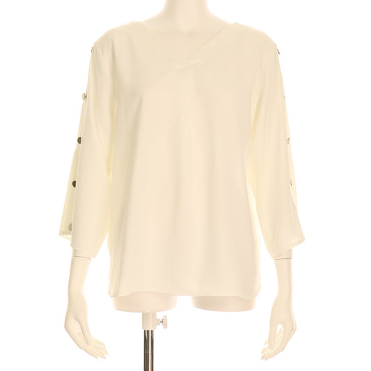 ヴィンテージボタンデザインブラウス