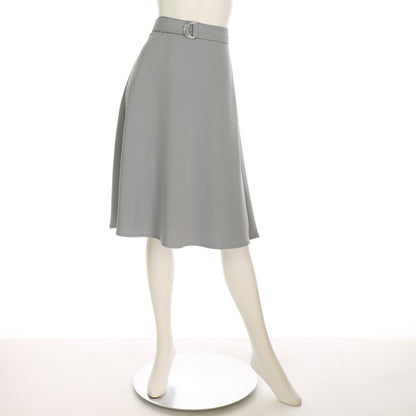 Dカンベルト付きフレアスカート