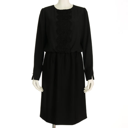 レース使い異素材コンビワンピース