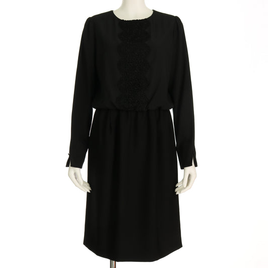 レース使い異素材コンビワンピース