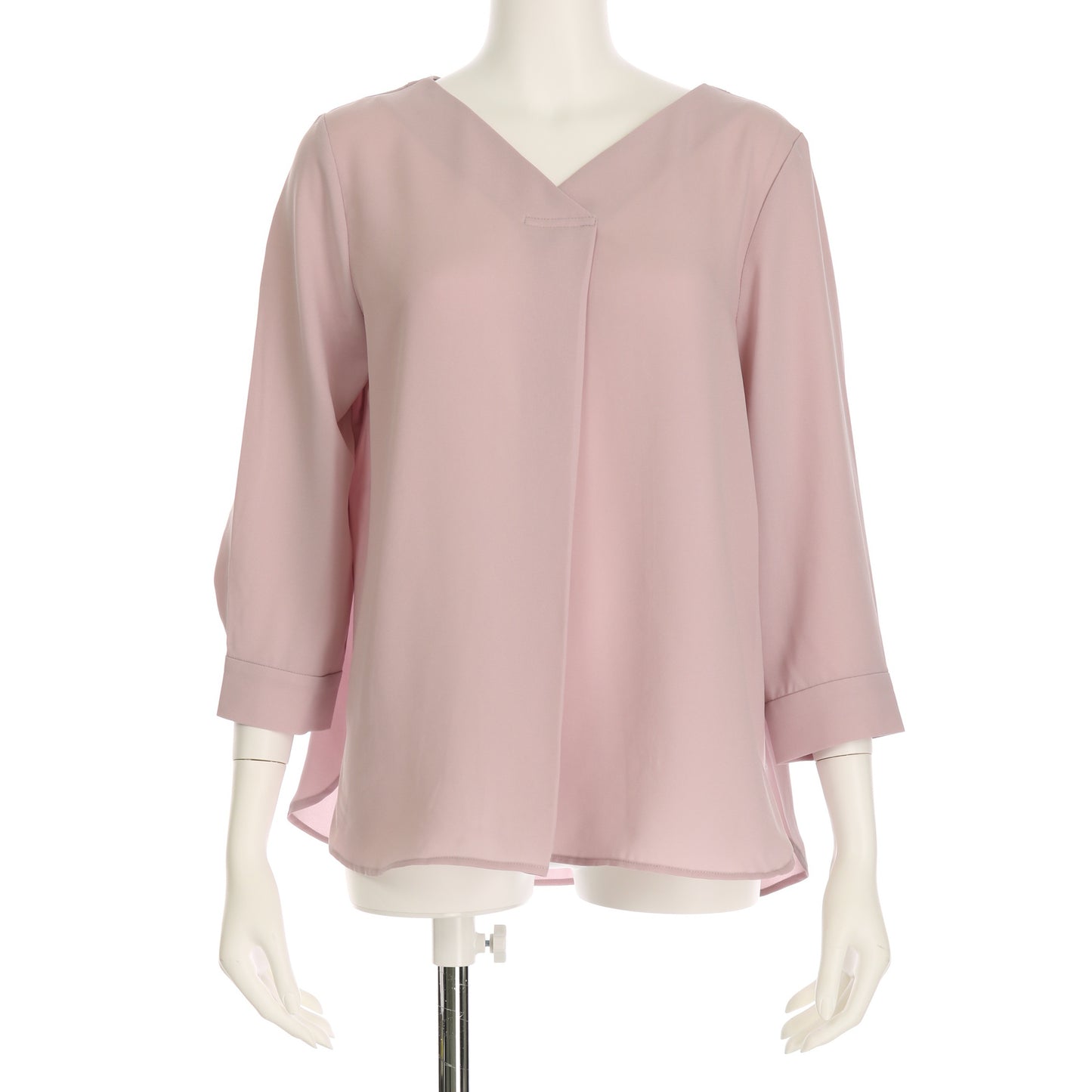 フロントタックVネックブラウス