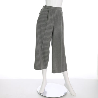 メモリッチウォームストレートタック入りワイドパンツ