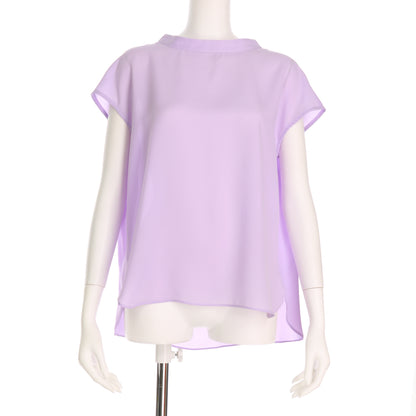 プチハイネックスタンドカラーブラウス