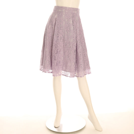 総レースフレアスカート