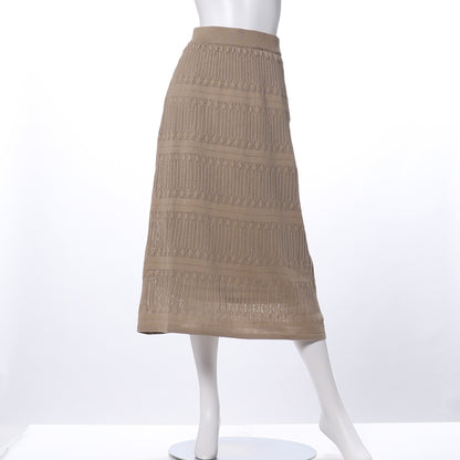 透け感ニットスカート