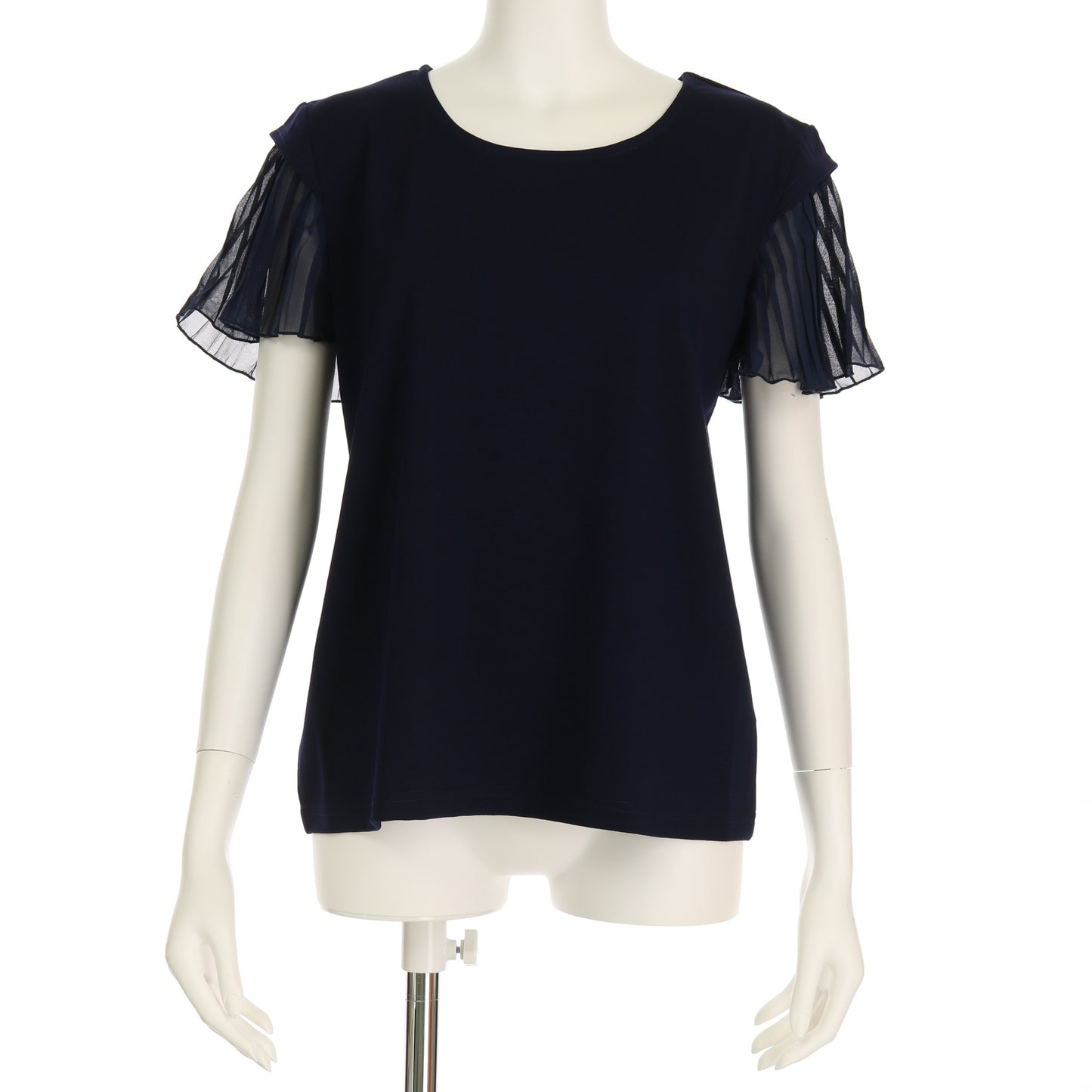 袖プリーツ切り替えカットソー