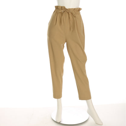 ドロストウエストゴムテーパードパンツ