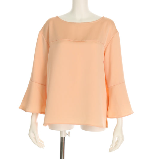 ベルスリーブボートネックブラウス