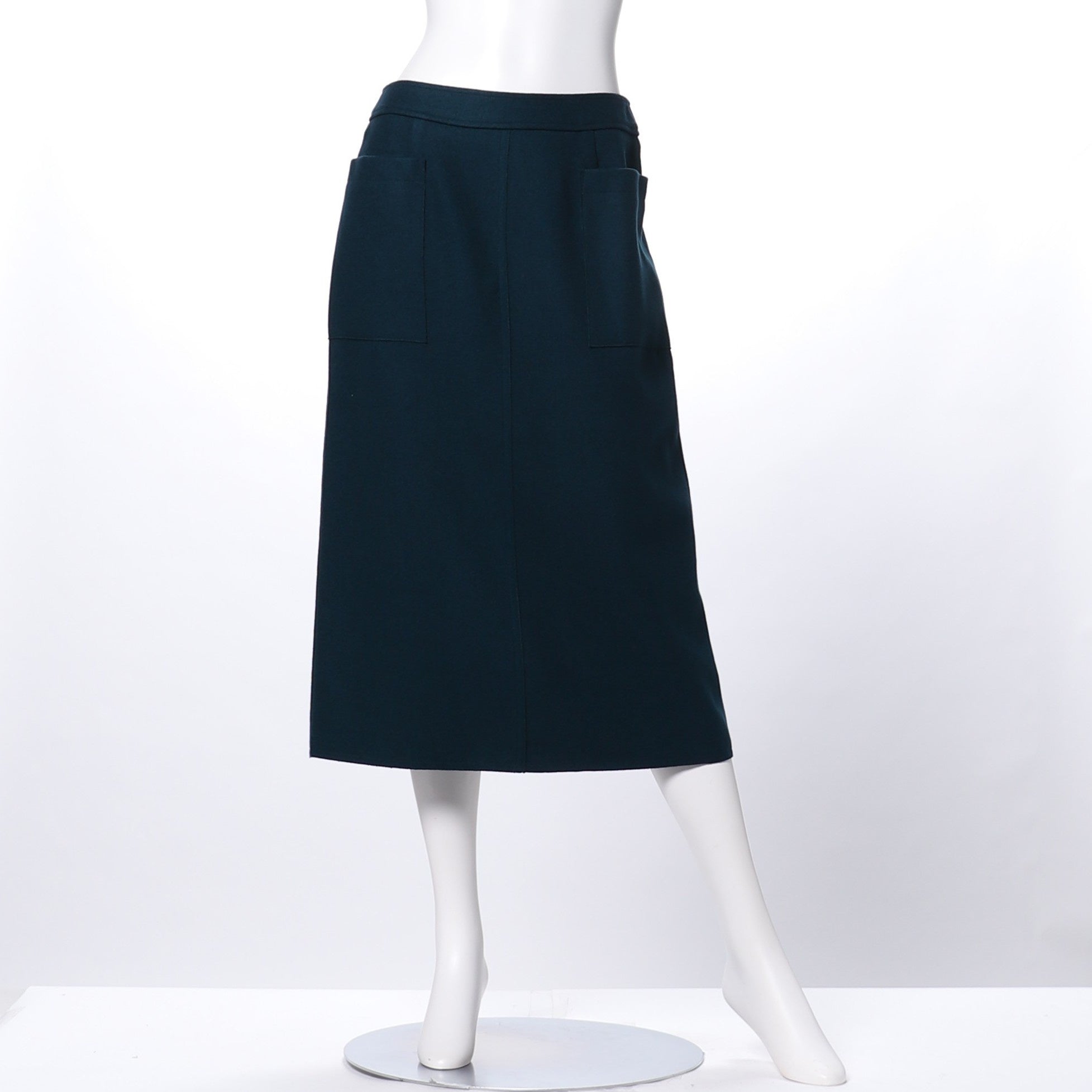 ライトジャージメルトンセミタイトスカート