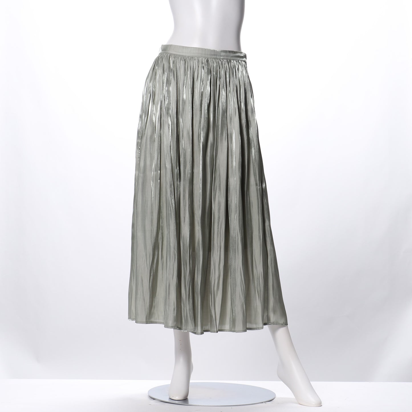 光沢感ギャザースカート