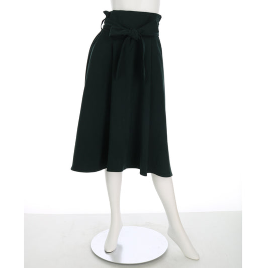 リボンベルト付きフレアスカート