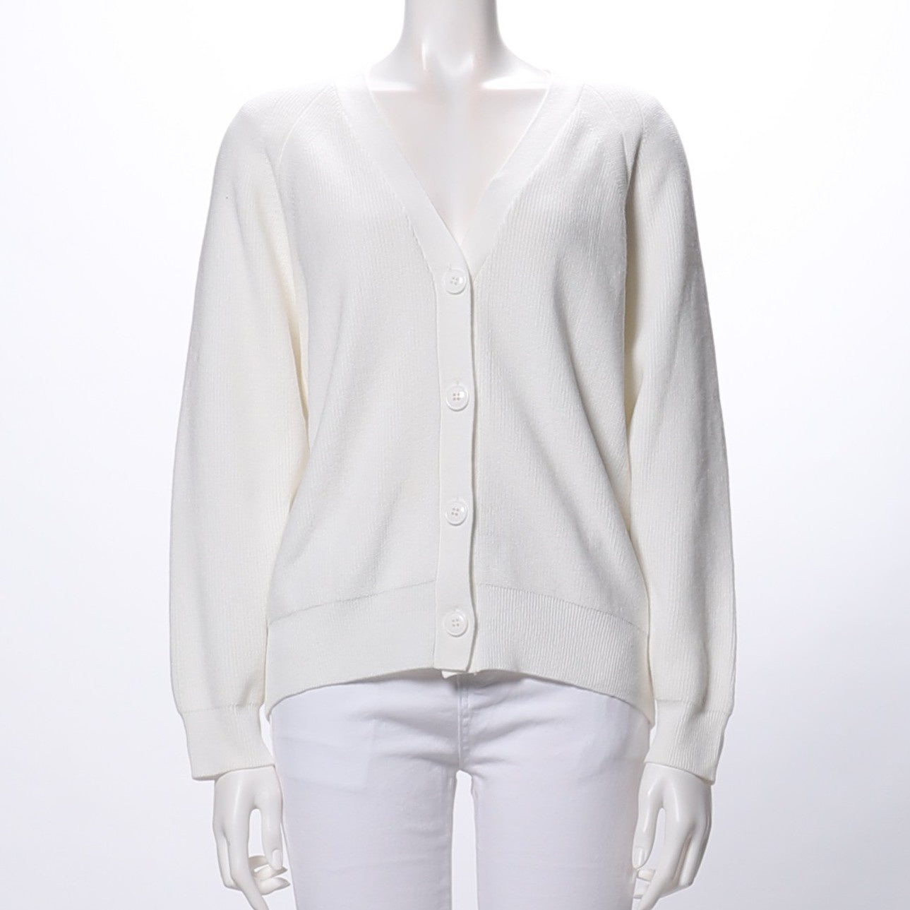 Vネックカーディガン