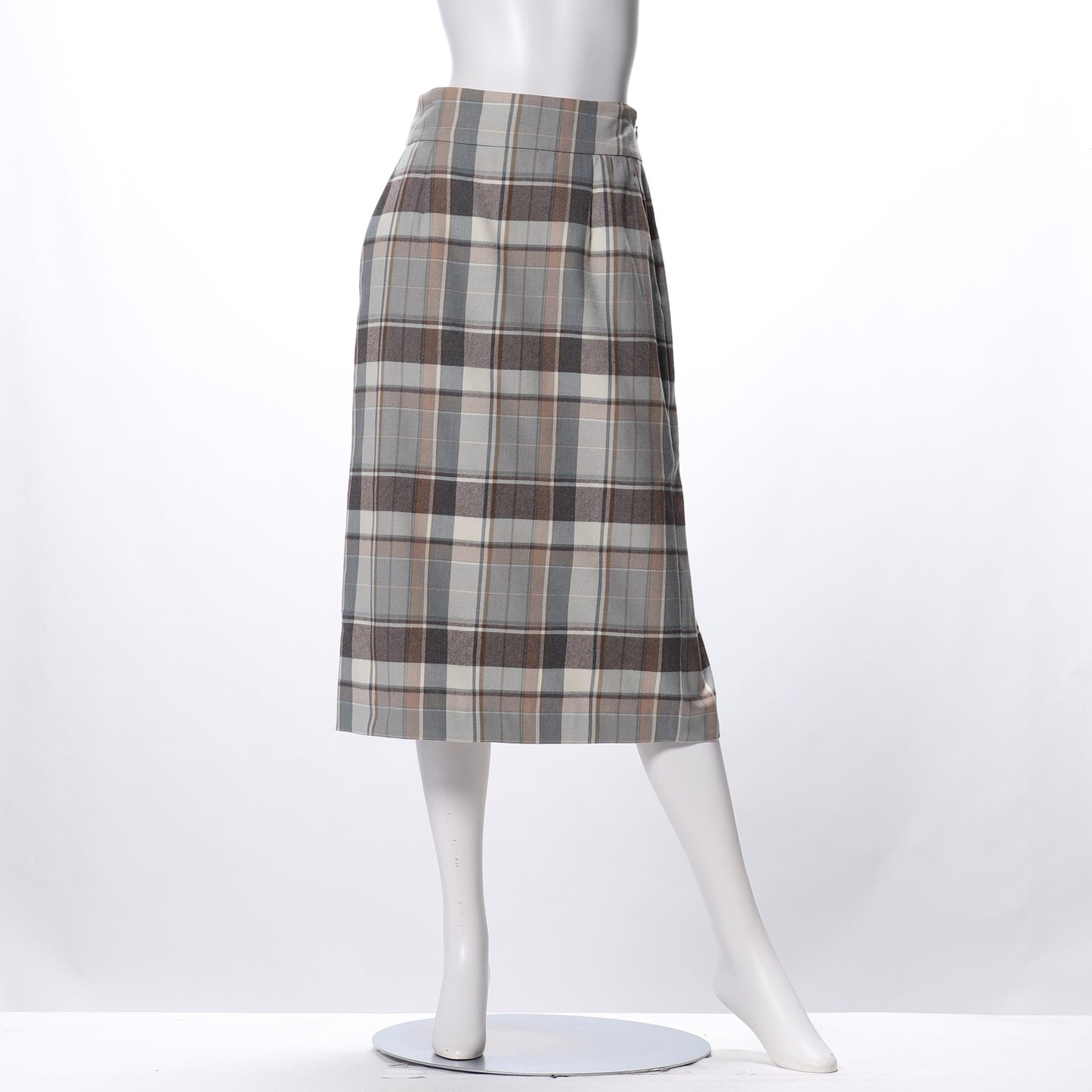 チェック柄セミタイトスカート