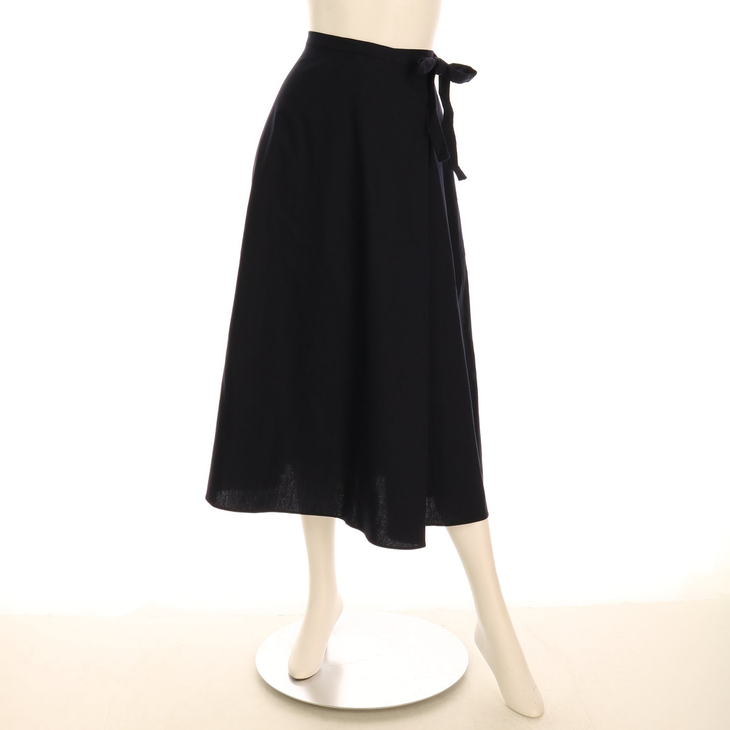 リボンベルト付きAラインスカート