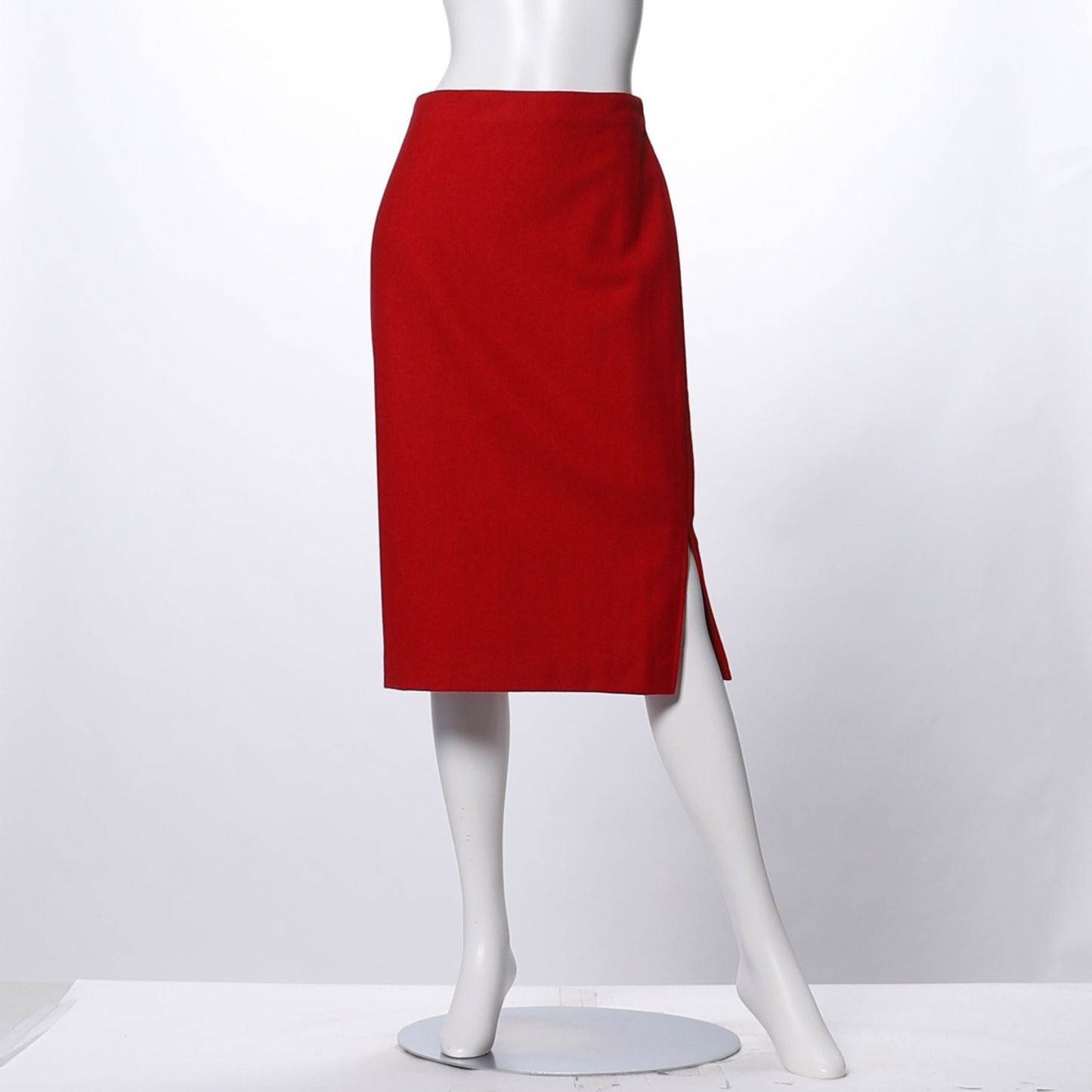 ウール混サイドスリットタイトスカート