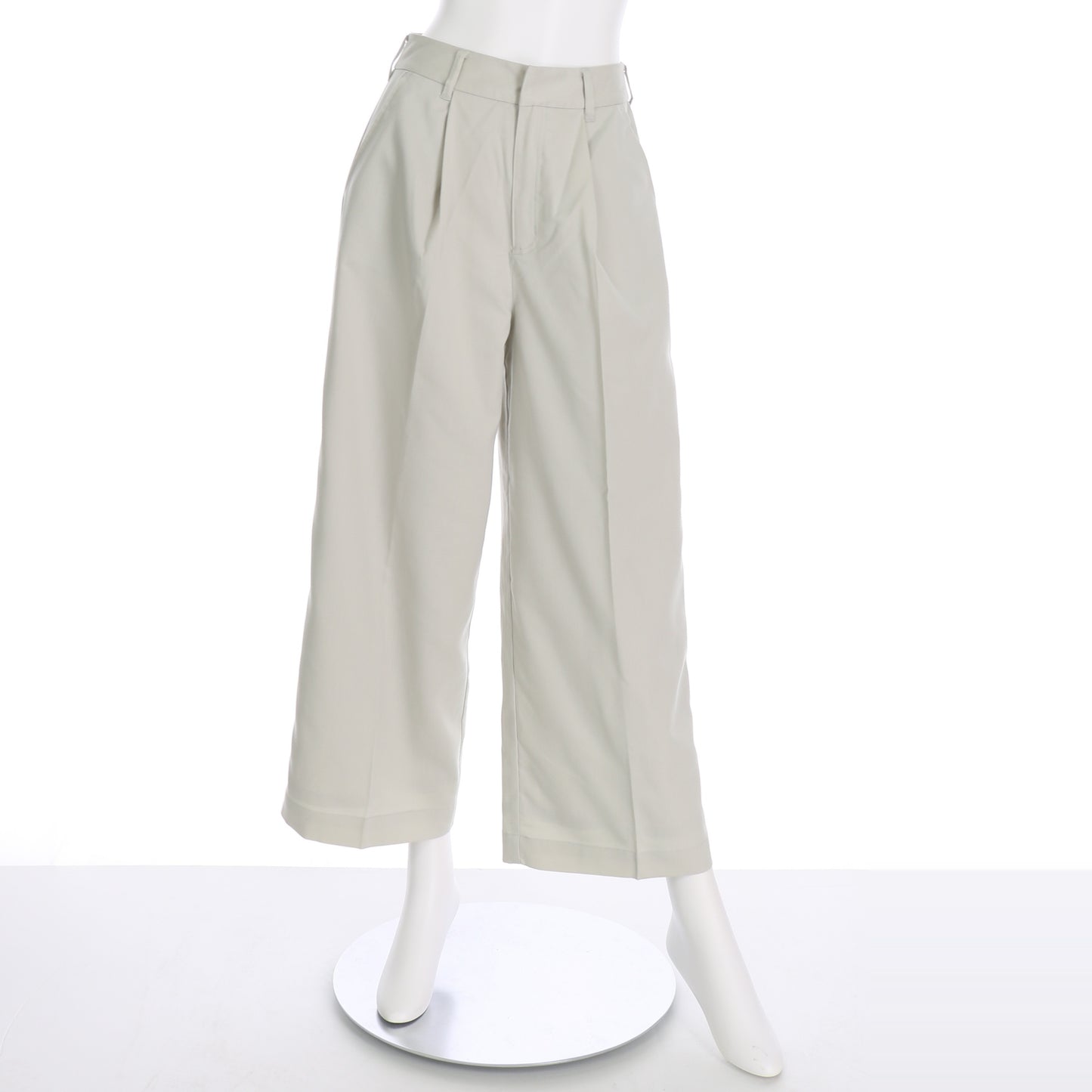 ベルトループ付きワイドシルエットパンツ