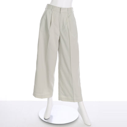 ベルトループ付きワイドシルエットパンツ