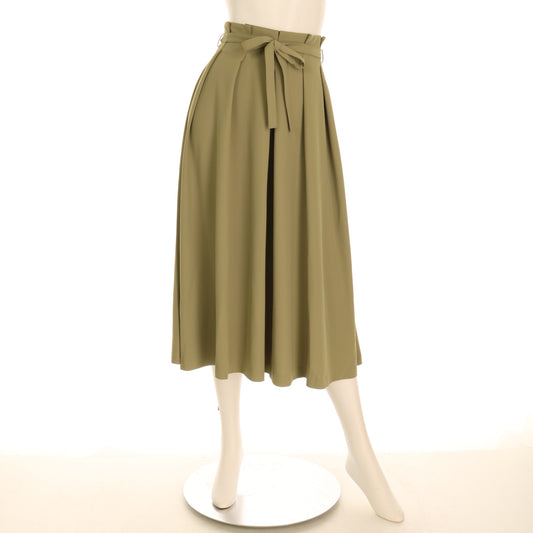 ハイウエストリボンベルトタックスカート