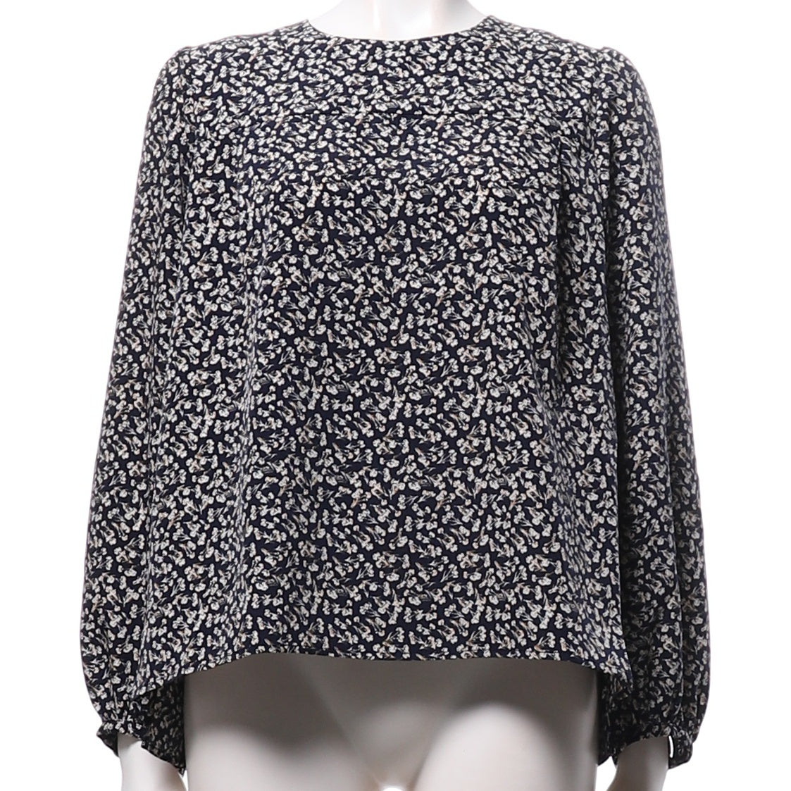 小花柄総柄ブラウス