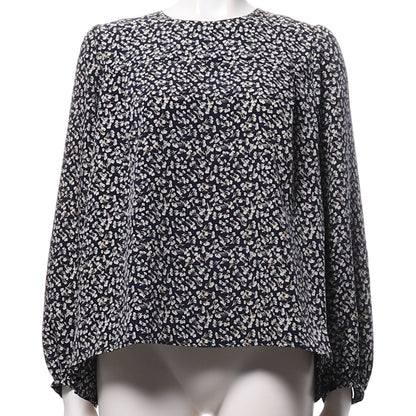 小花柄総柄ブラウス