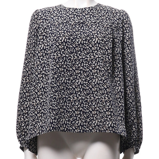 小花柄総柄ブラウス