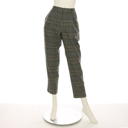 チェック柄テーパードパンツ