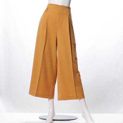 サイドボタンデザインワイドパンツ