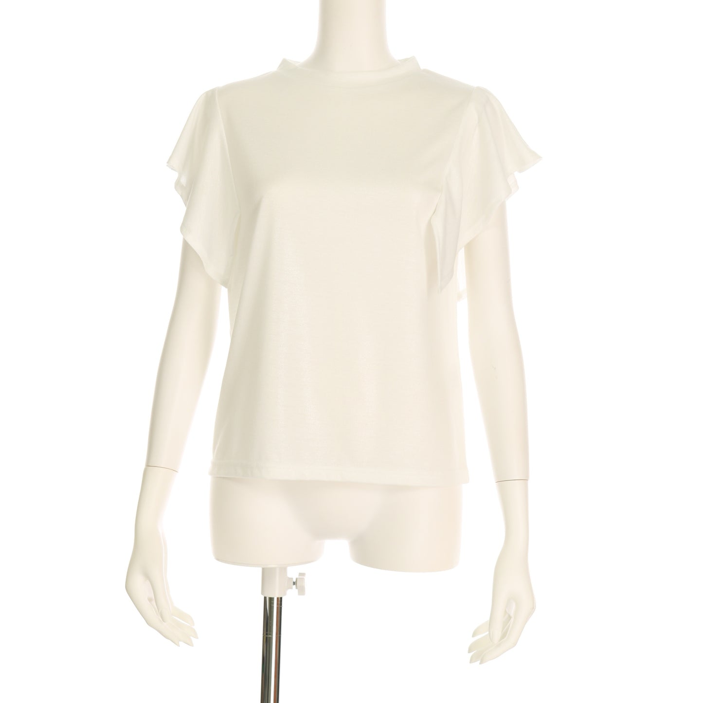 ラメ入りハンカチーフスリーブカットソー