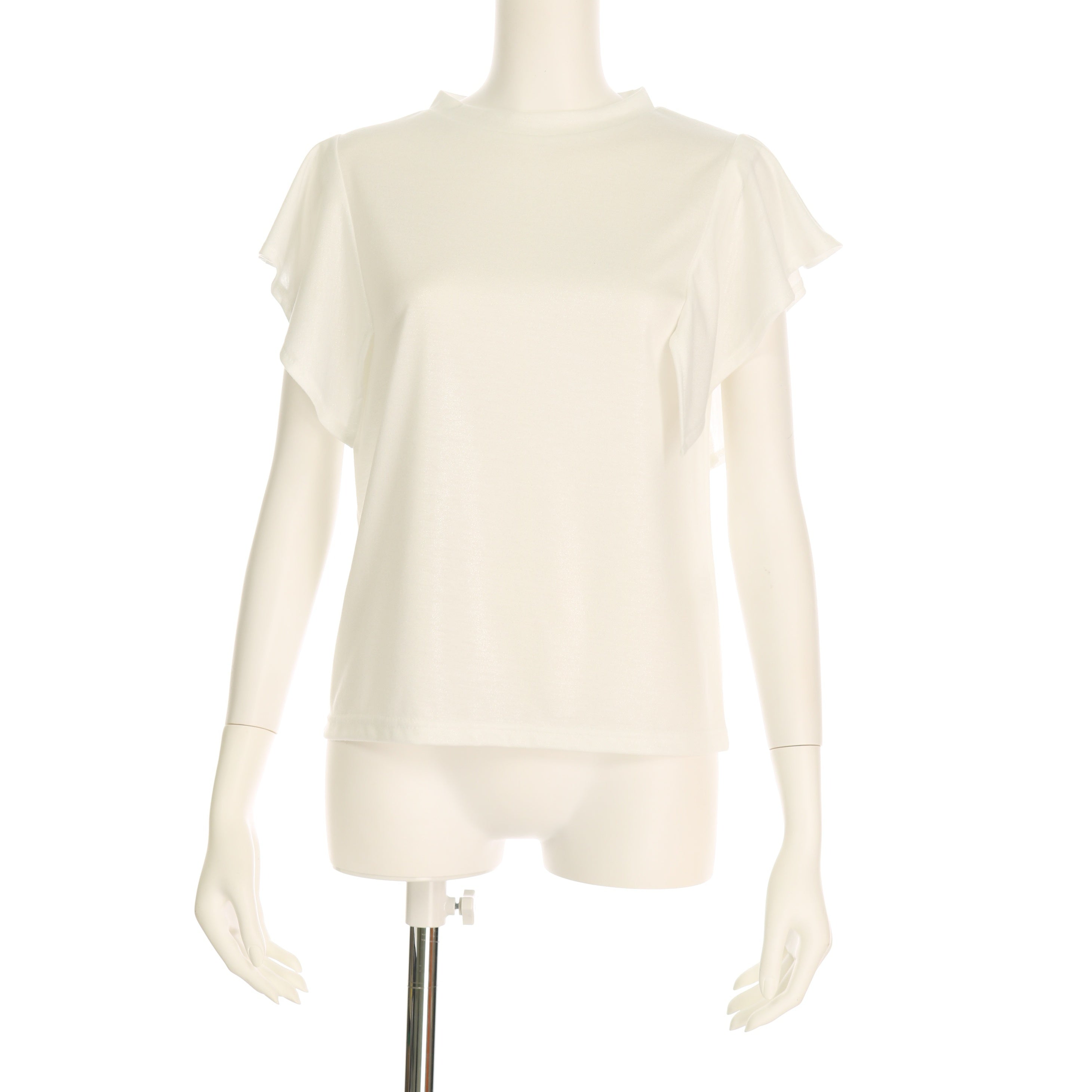 ラメ入りハンカチーフスリーブカットソー