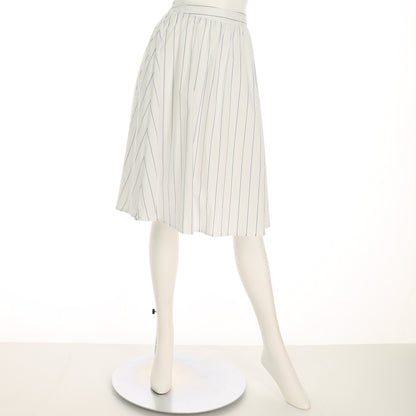 ストライプ柄フレアスカート