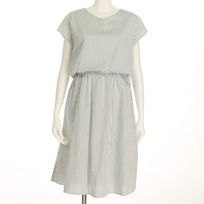 ストライプ柄セットアップ風ワンピース