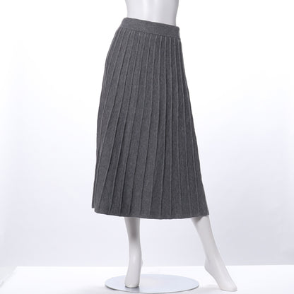 ニットプリーツスカート