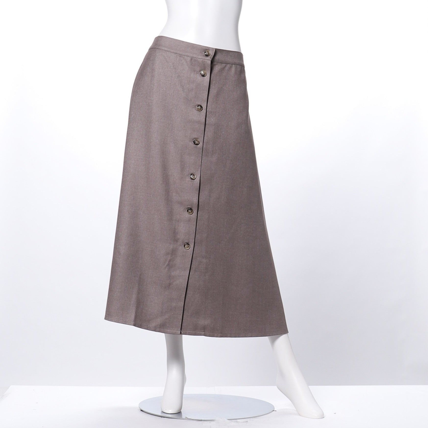 フロントボタンフレアスカート