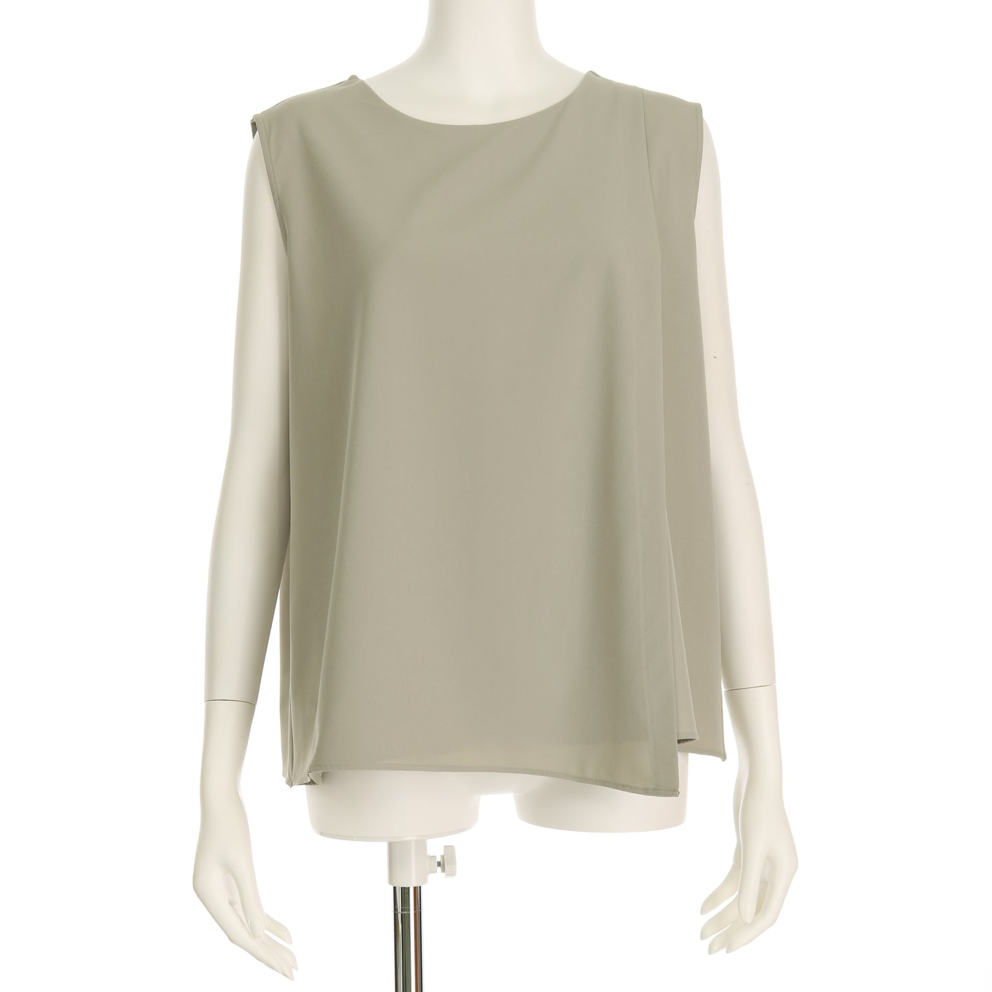 アシンメトリーデザインノースリーブブラウス