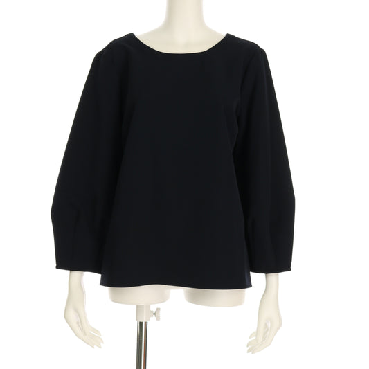 バックスタイルベルトデザインブラウス