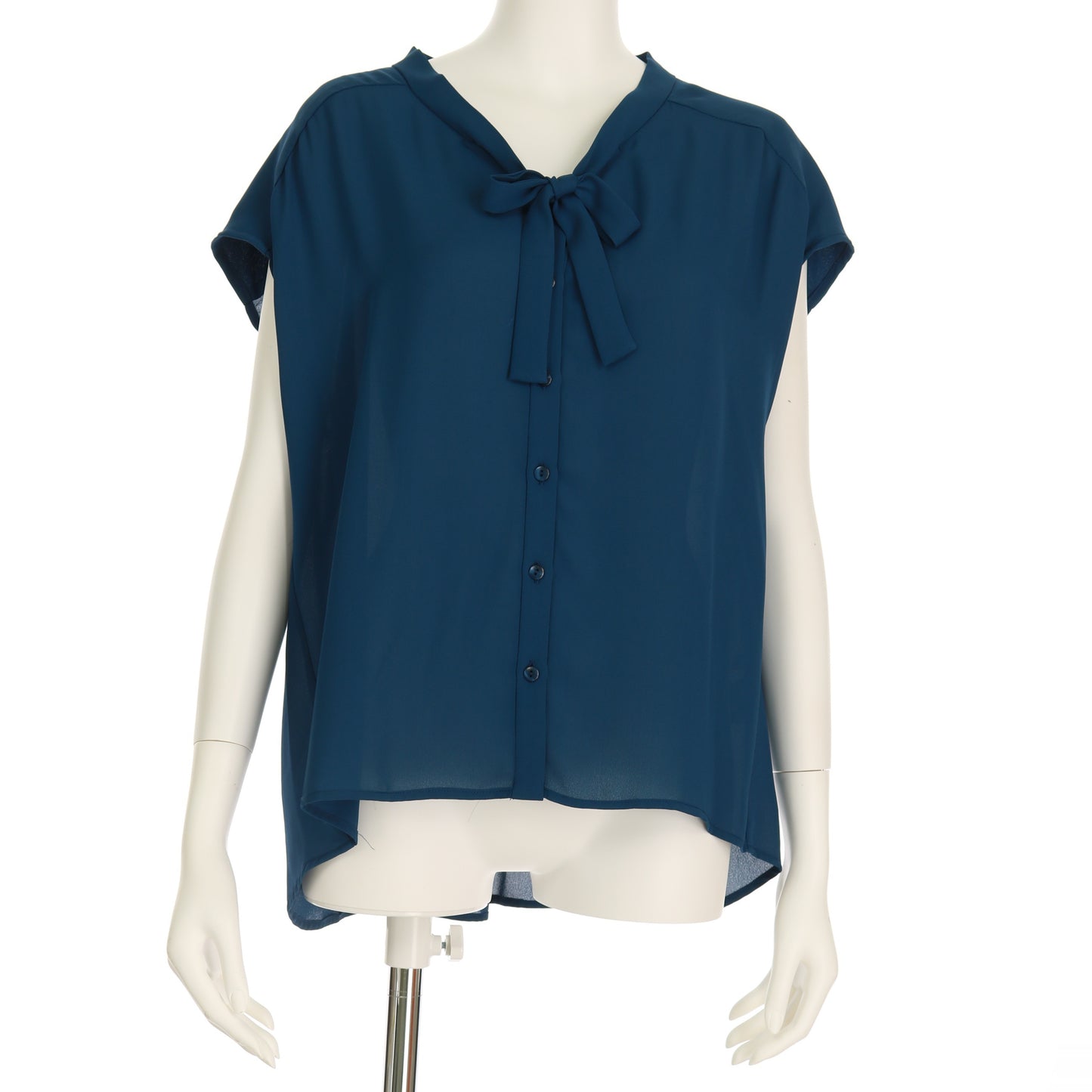 フレンチスリーブボウタイブラウス