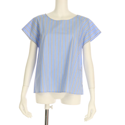 ストライプ柄コットンブラウス