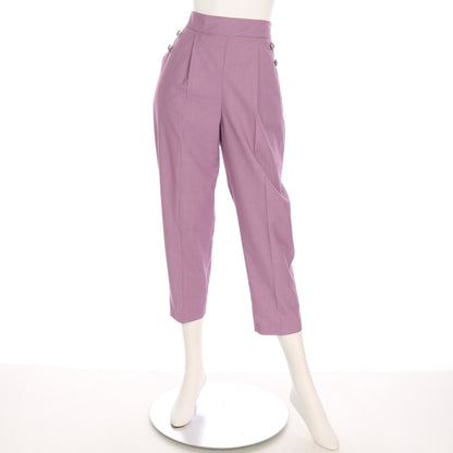 マリン風ボタンテーパードパンツ